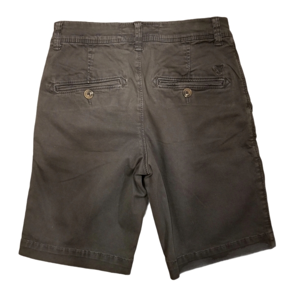 American Eagle Flat Front Men's Gray Shorts - Picture 2 of 5